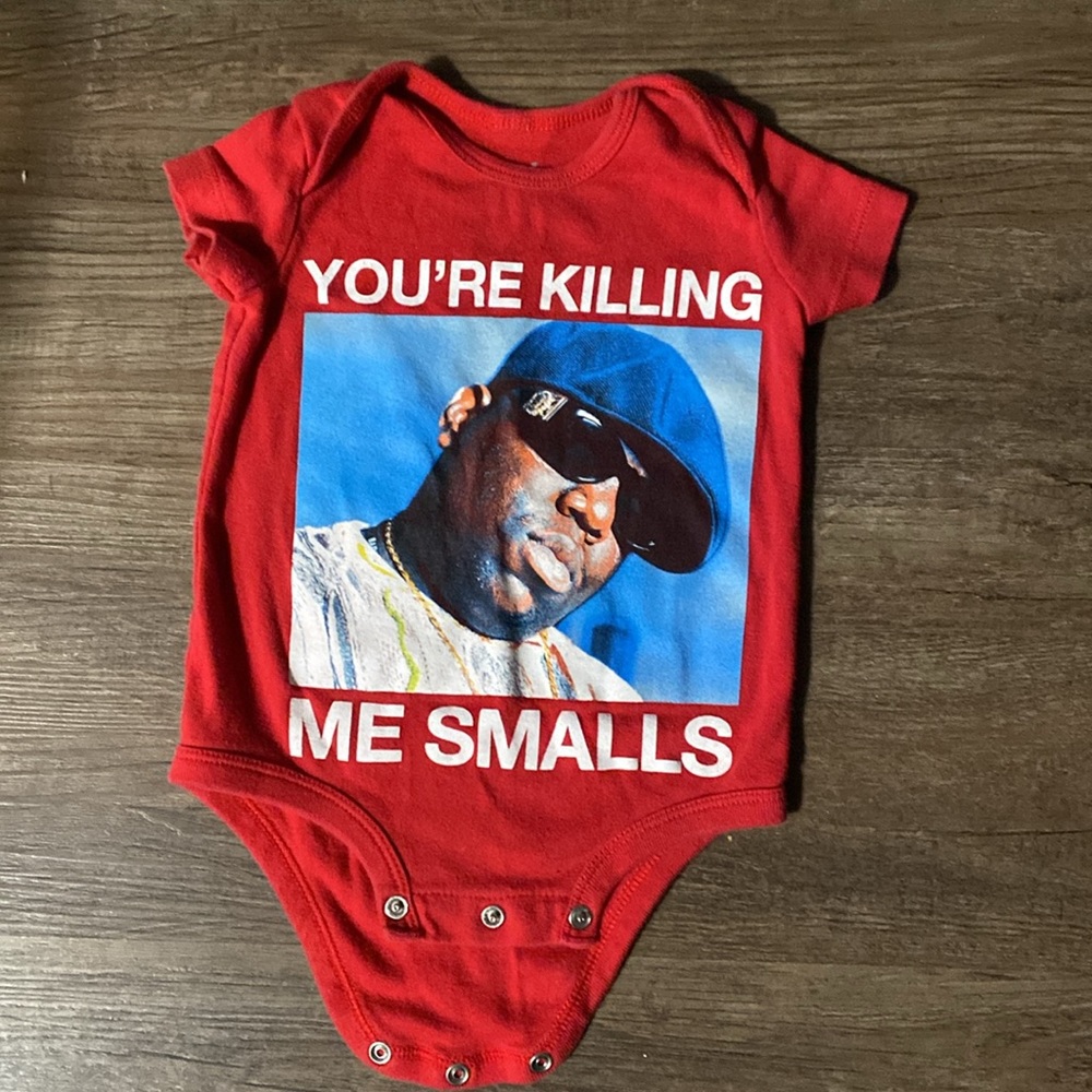 Brooklyn Mint 0-6mo You’re Killing Me Smalls onesie